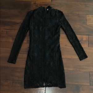 Black lace dress